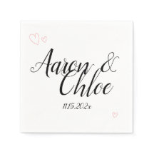 Delicate Minimalist Calligraphy Wedding