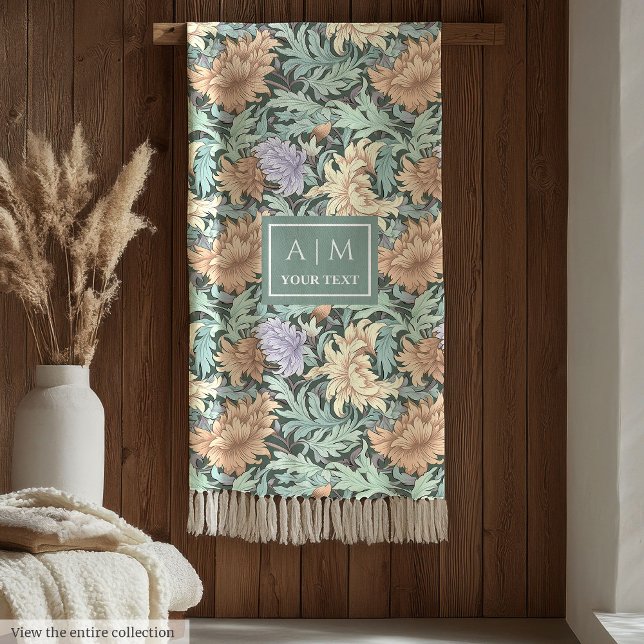 Delicate Morris style art nouveau floral blanket (Delicate Morris style art nouveau floral blanket)