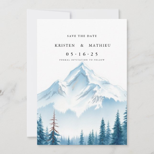 Delicate Mountain Save The Date (Front)