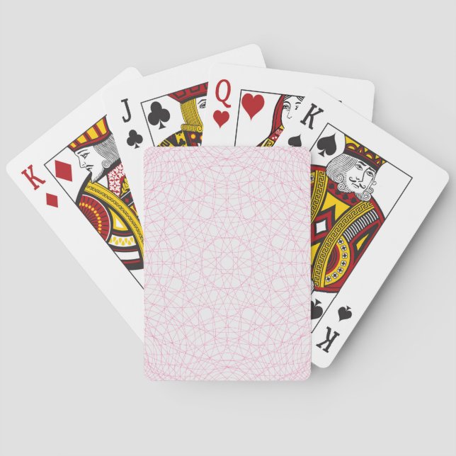 Delicate Neon Mandala Playing Cards – Customisable (Back)