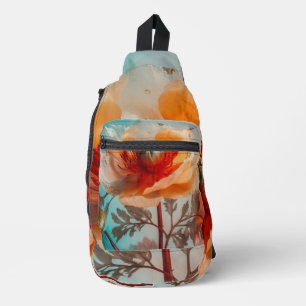 Delicate Orange Flower Sling Bag