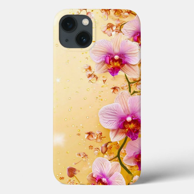 Delicate orchids floral background Case-Mate iPhone case (Back)