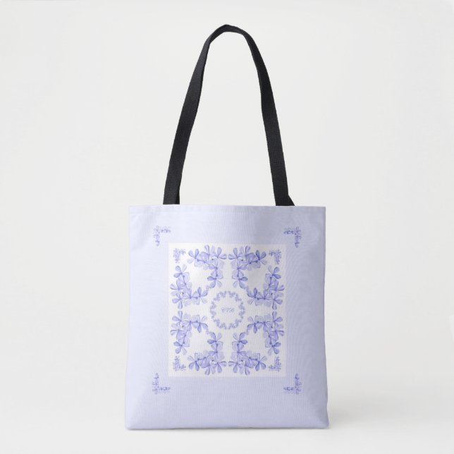 Delicate Pale Lavender Flowers Tote Bag (Front)