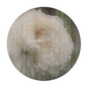Delicate Pale Rose In Bloom Flower Cutting Board