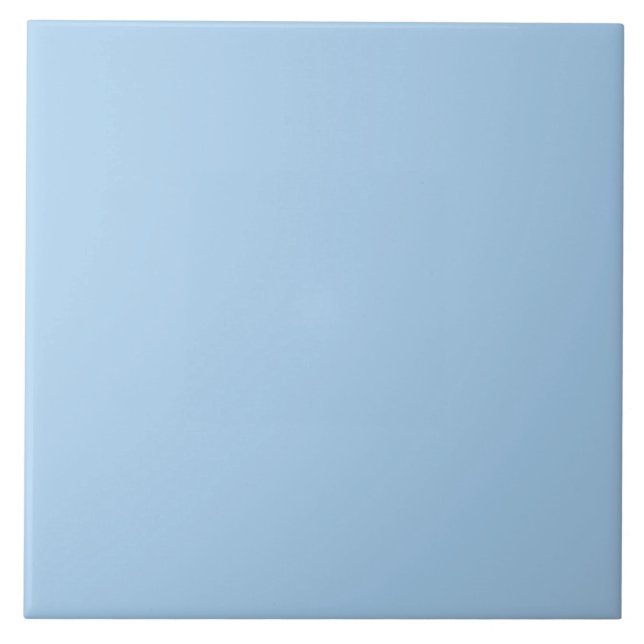 Delicate Pastel Blue Ceramic Tile. Tile (Front)