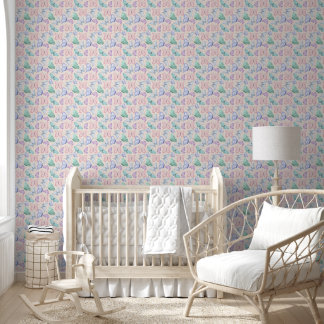 Delicate pastel butterflies wallpaper