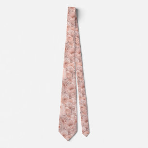 Delicate Pastel watercolor floral summer pattern Tie