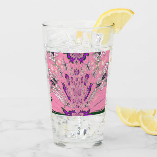 Delicate Petals Beautiful Baby Pink & Purple Sha Glass