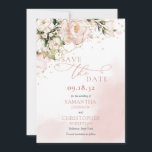 Delicate pink flowers boho arch pampas eucalyptus save the date<br><div class="desc">I am absolutely thrilled to introduce the stunning blush peonies, pampas, boho arch, and eucalyptus design featured on this save the date card! The soft, romantic hues of blush peonies combined with the whimsical touch of pampas grass create a dreamy and elegant aesthetic that is perfect for a boho-chic wedding...</div>