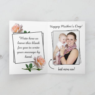 Delicate Pink Flowers Happy Mother's Day Card