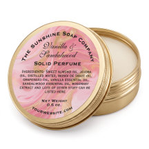 Delicate Pink & Gold Marbled Cosmetics
