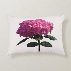 Delicate Pink Hydrangea Decorative Cushion