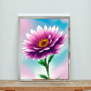Delicate Pink Lotus Flower Blooms Photo Print