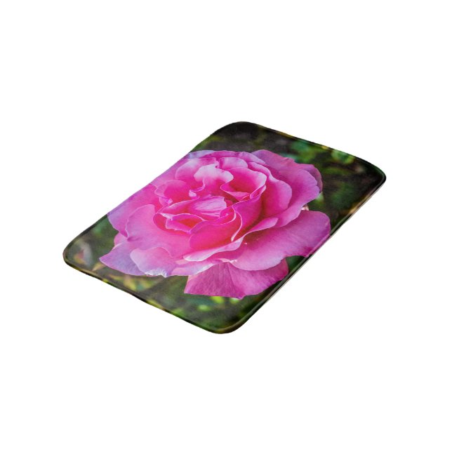 Delicate pink rose. bath mat (Angled)