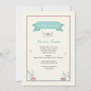 Delicate Posies Invitation