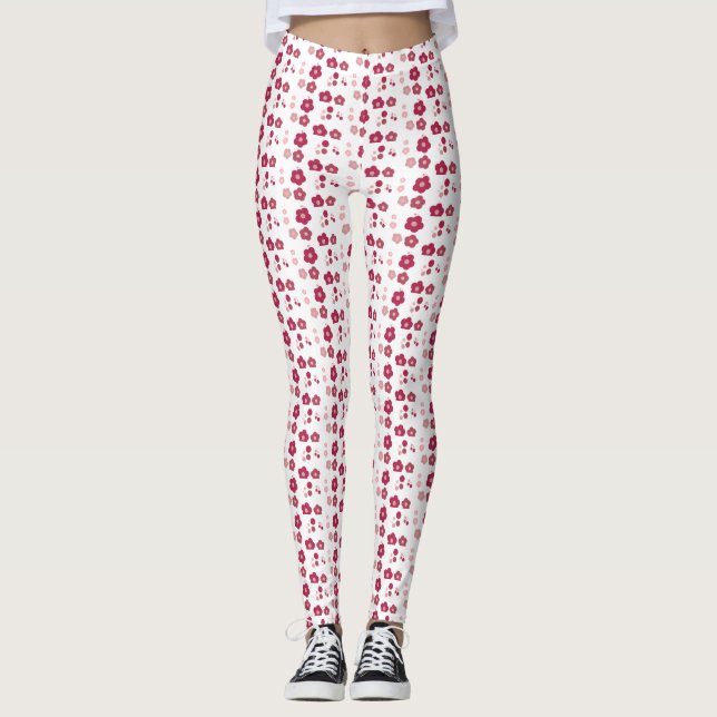 Delicate Print Floral Leggings (Front)