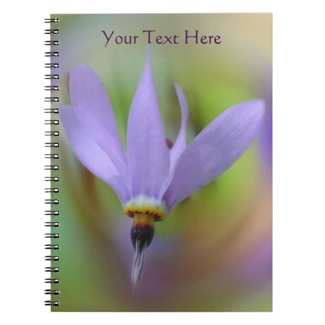 Delicate Purple Flower Nature Notebook (Front)