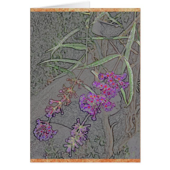 Delicate purple flowers (Front)