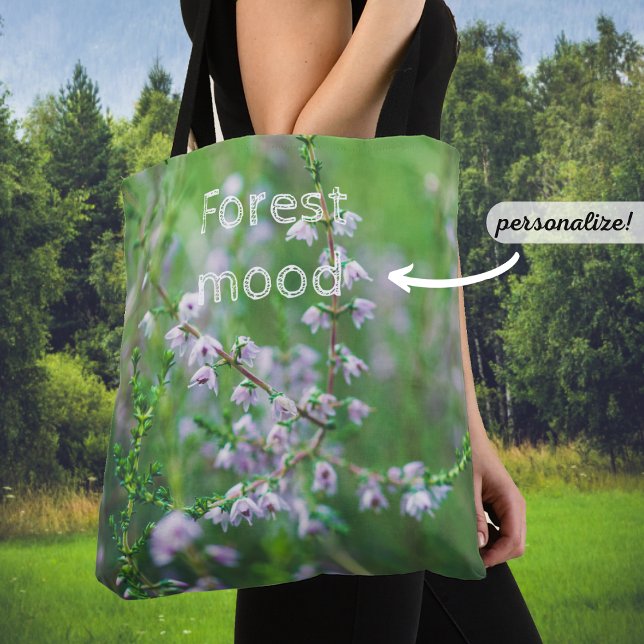 Delicate purple wildflowers tote bag (Creator Uploaded)