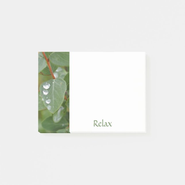 Delicate Raindrops Post-It Notes (Front)