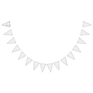 Delicate, repeating light gray floral pattern on a bunting