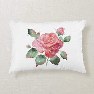 Delicate Rose Decorative Cushion