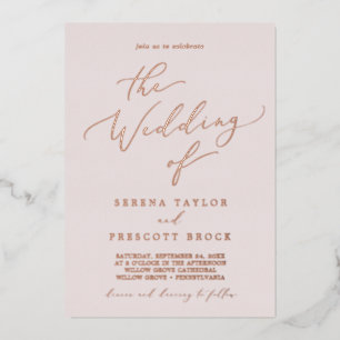 Delicate Rose Gold Foil   Blush The Wedding Of Foi