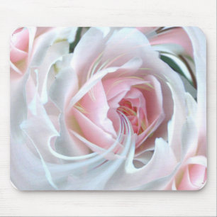 Delicate rose in marble mouse pad