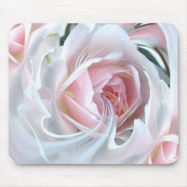 Delicate rose in marble mouse pad (Front)