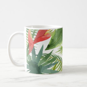 Delicate Rose Lines In The Rainforest Coffee Mug