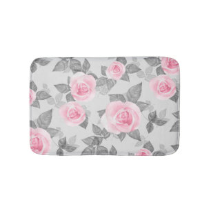 Delicate roses 1 bath mat
