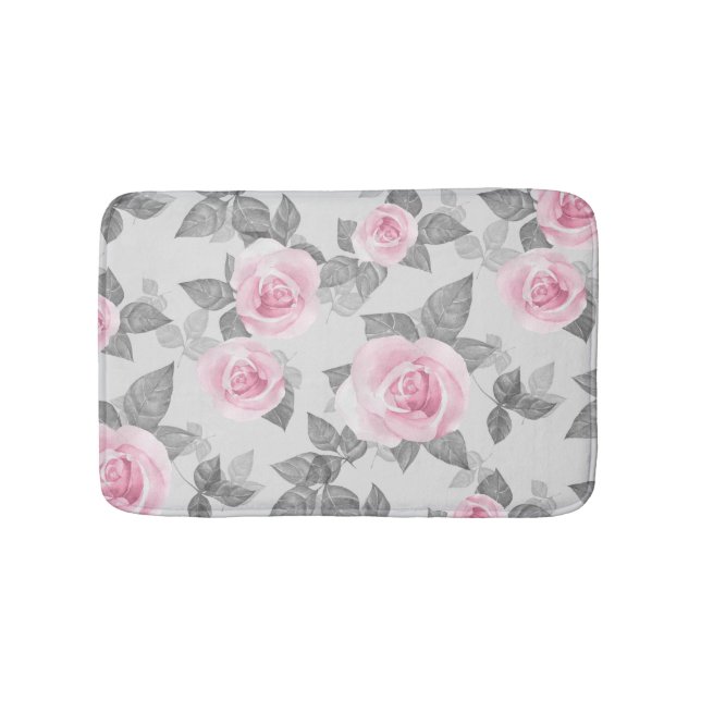 Delicate roses 1 bath mat (Front)