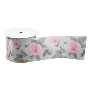 Delicate roses 1 satin ribbon