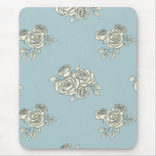 Delicate roses mouse pad