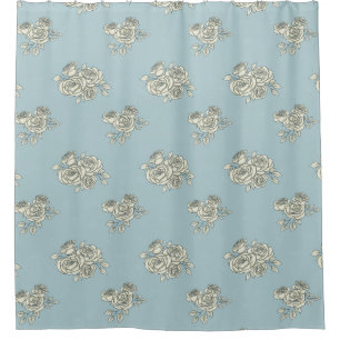 Delicate roses shower curtain