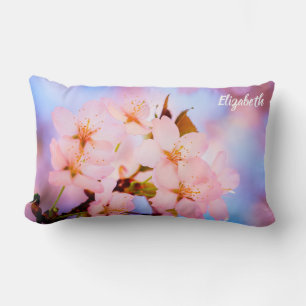 Delicate Sakura Flowers Lumbar Cushion