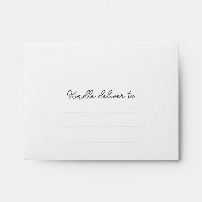 Delicate script modern elegant thank you Card Envelope (Front)