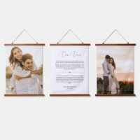 Delicate Script Wedding Vows Anniversary 2 Photo