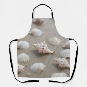 Delicate Seashells Beach Serenity Apron