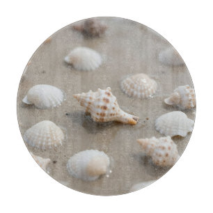Delicate Seashells Beach Serenity Cutting Board