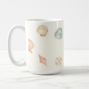 Delicate Seashells Seamless Pattern Coffee Mug