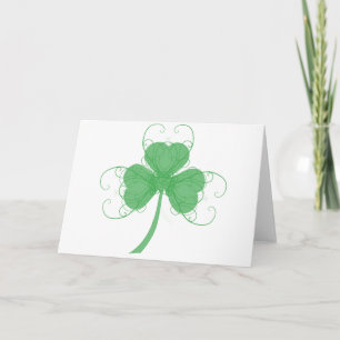 Delicate Shamrock Card
