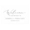 Delicate Silver Calligraphy Wedding Welcome