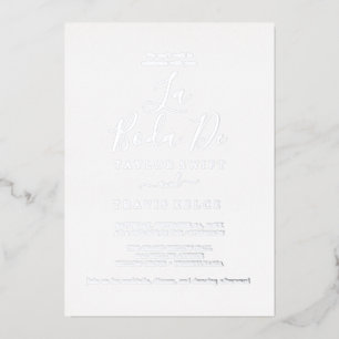 Delicate Silver Foil La Boda De Wedding
