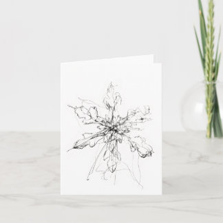 Delicate Single Snowflake Invitation