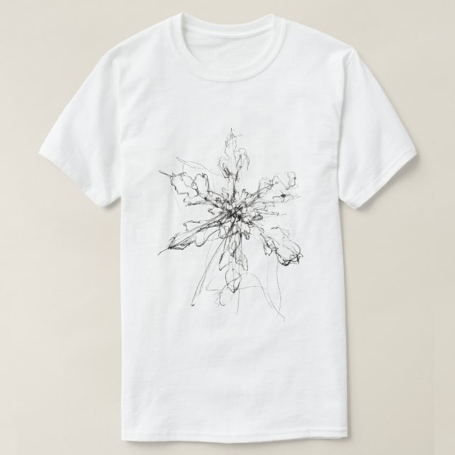 Delicate Single Snowflake  T-Shirt (Design Front)