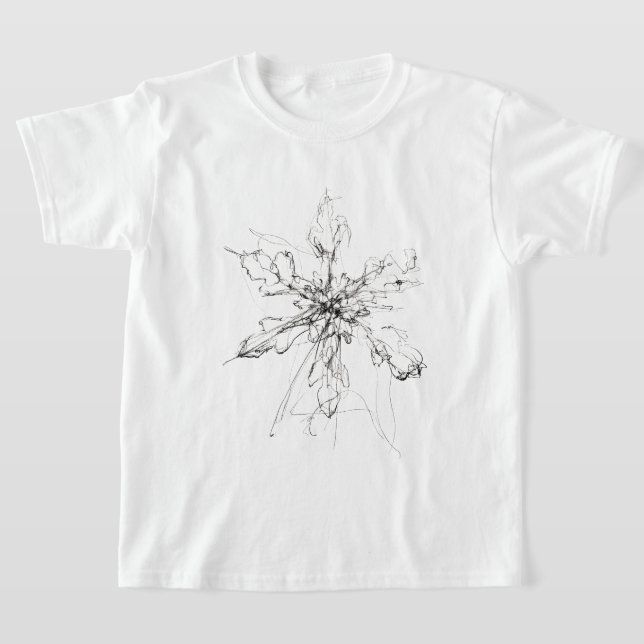 Delicate Single Snowflake  T-Shirt (Laydown)