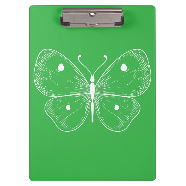 Delicate Sketch Butterfly Clipboard (Front)