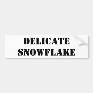 Delicate snowflake bumper sticker