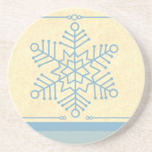 Delicate Snowflake Christmas Coaster